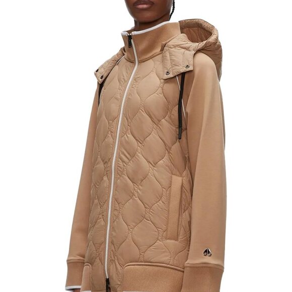 100% Authentic Moose Knuckles Nevins Removable Hooded Poncho Quilted Jacket Med. - Picture 1 of 12